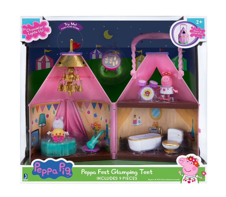 Peppa pig glamping hotsell