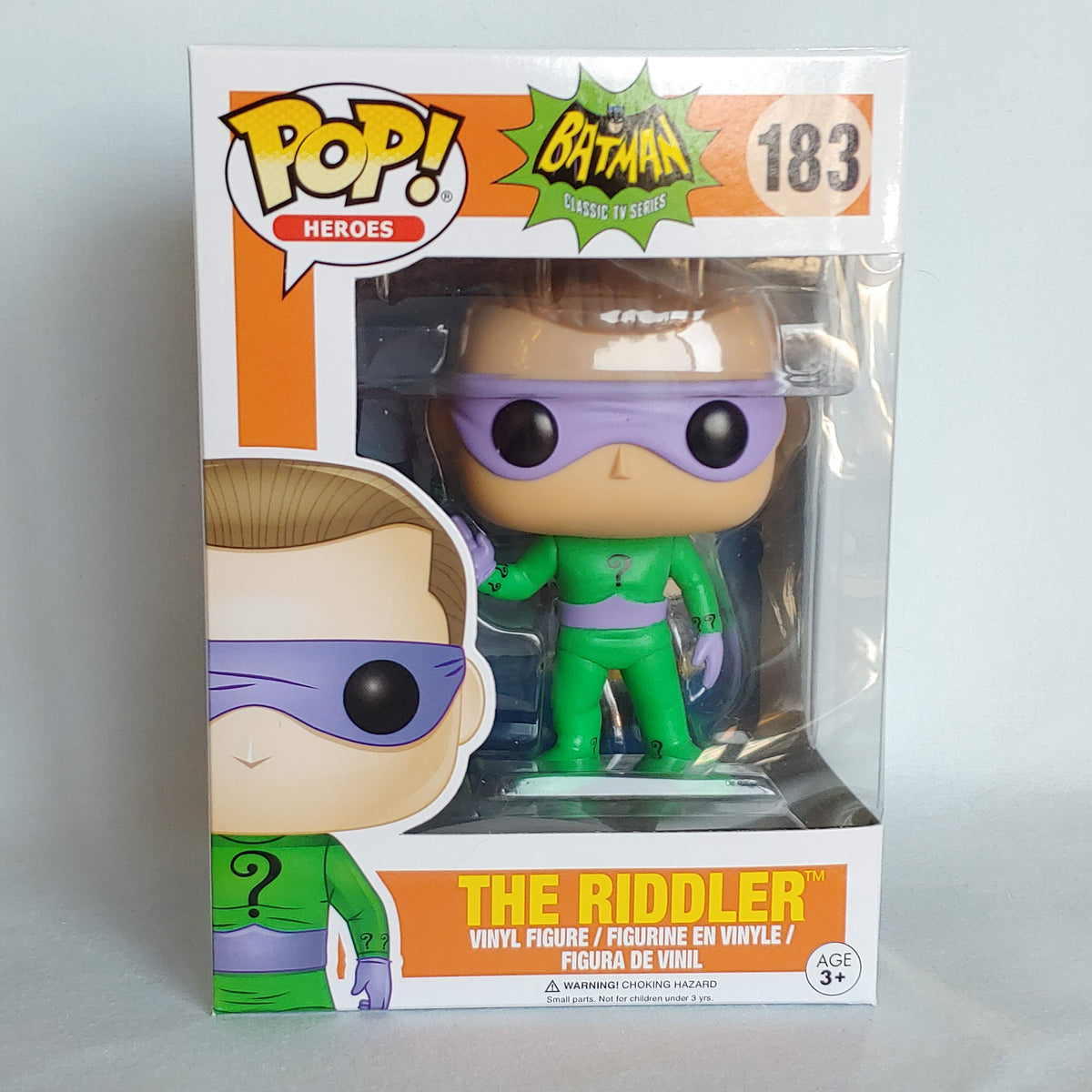 THE RIDDLER #183 - Batman Classic TV Series FUNKO POP! HEROES Vinyl Fi ...