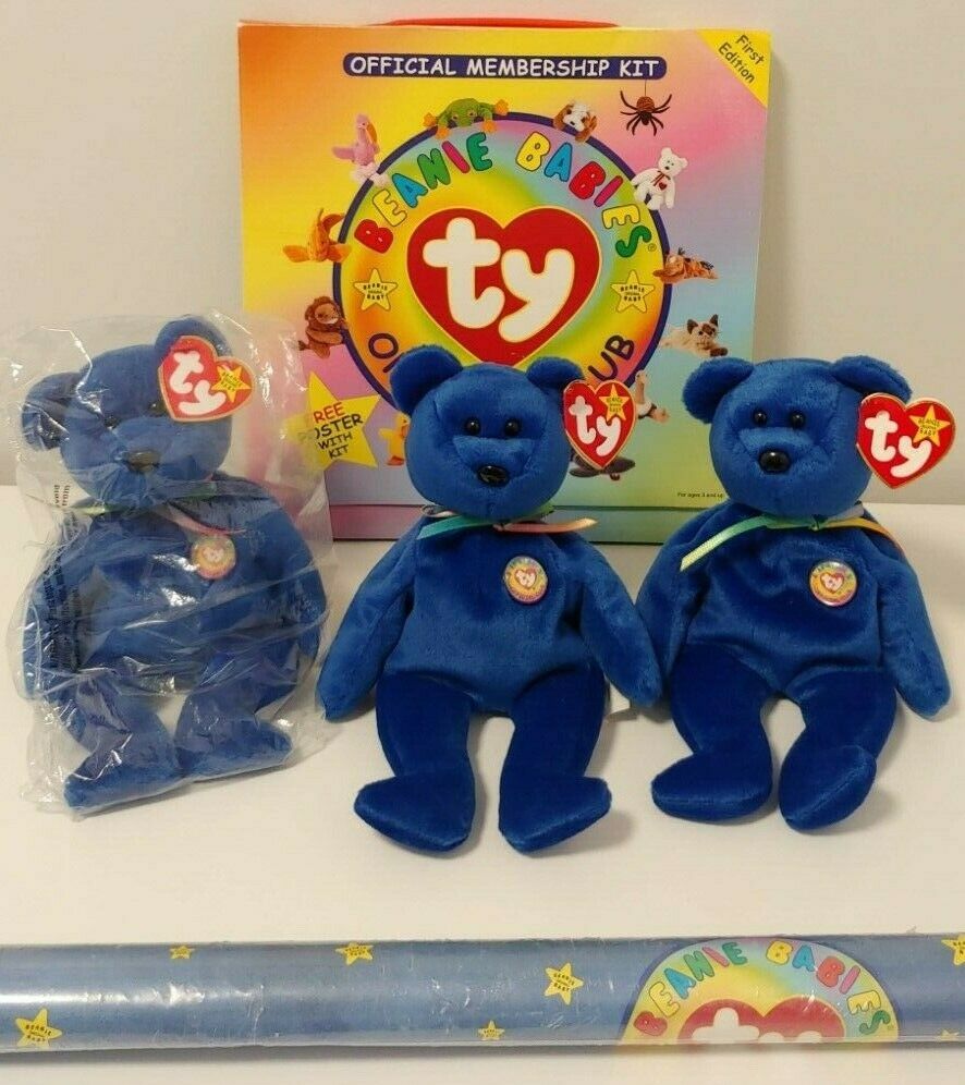 Beanie baby official club best sale bear value