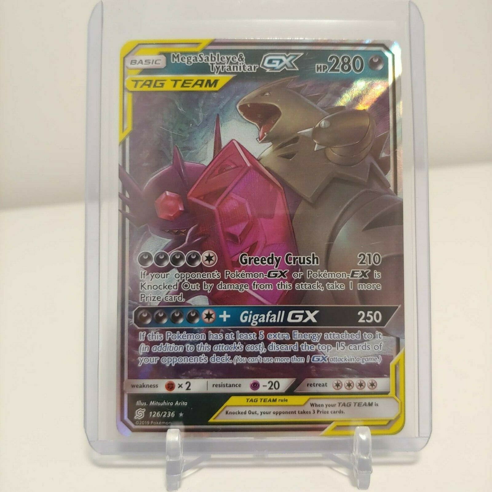 MEGA SABLEYE & TYRANITAR Tag Team GX 126/236 Unified Minds Ultra Rare –  Goodfind Toys