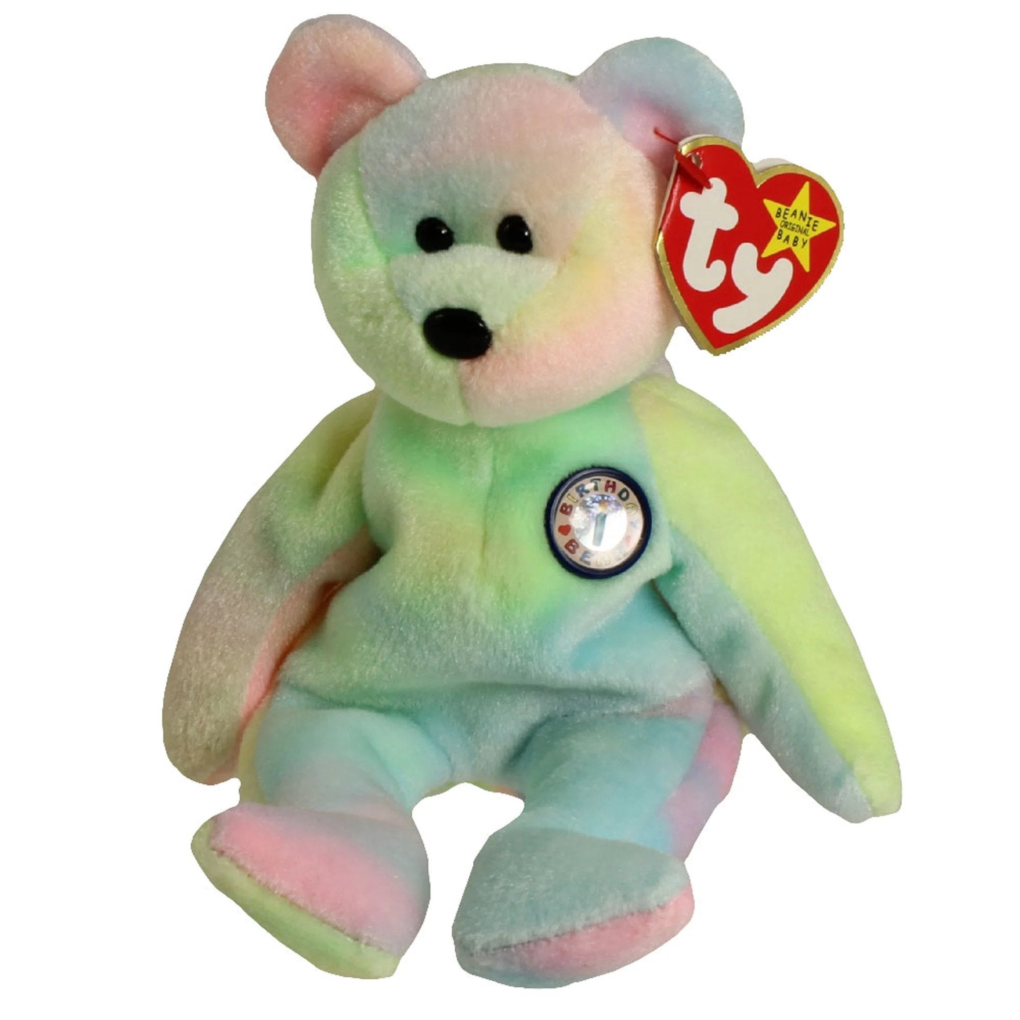 TY BEANIE BABIES - HAPPY BIRTHDAY BEAR - APRIL