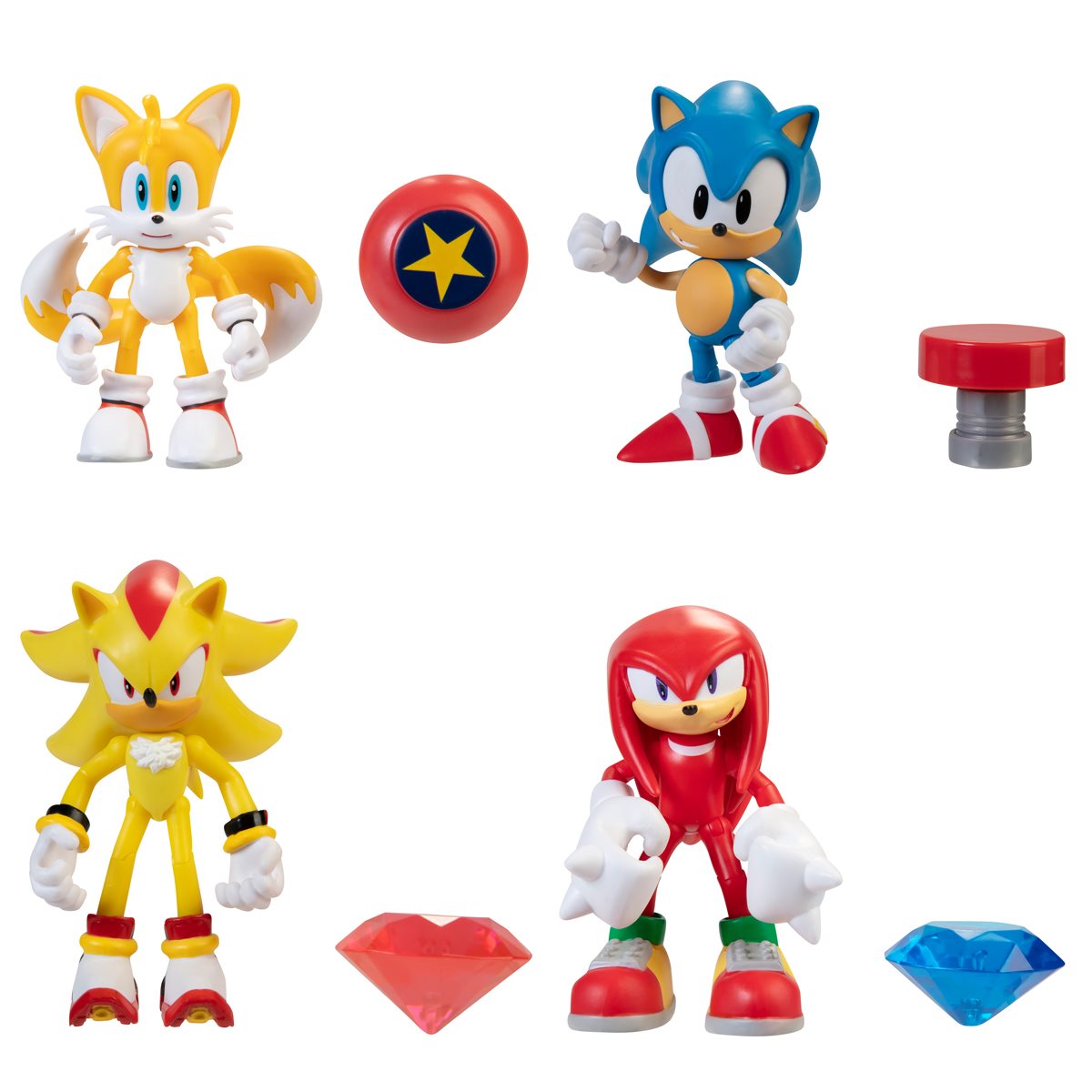 Super Shadow w Chaos Emerald Sonic The Hedgehog 4 inch Action Figure J ...