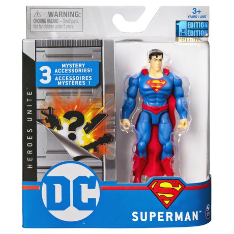 DC Comics Superman Heroes Unite Action Figure 1st Edition 4 Inch